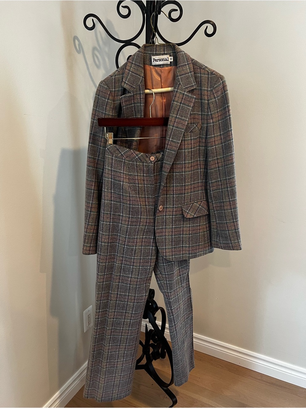 Wool Plaid Blazer and Trousers
